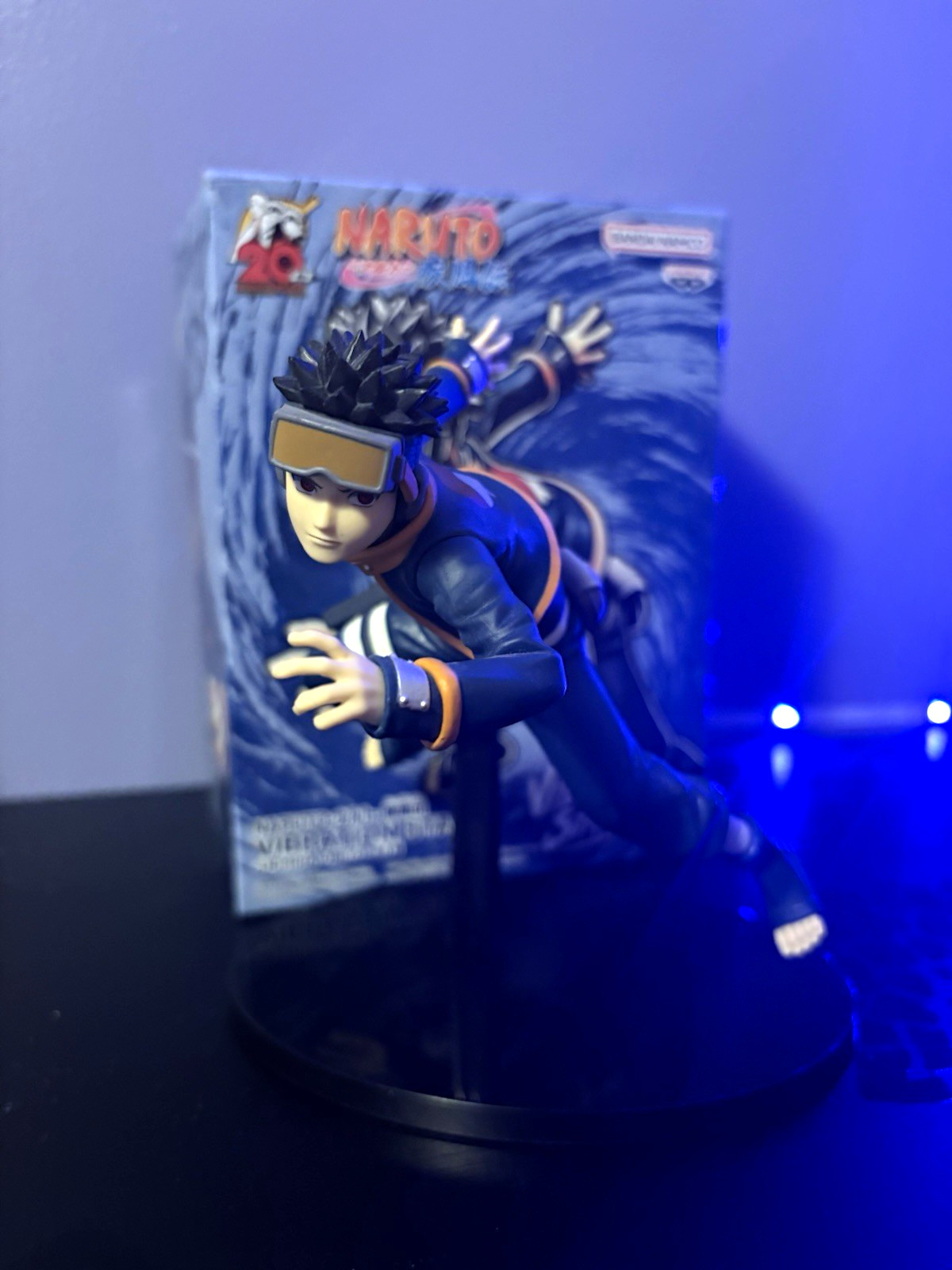 Bandai Naruto Shippuden Vibration Stars Obito Uchiha Figure Boxed w/ Stand