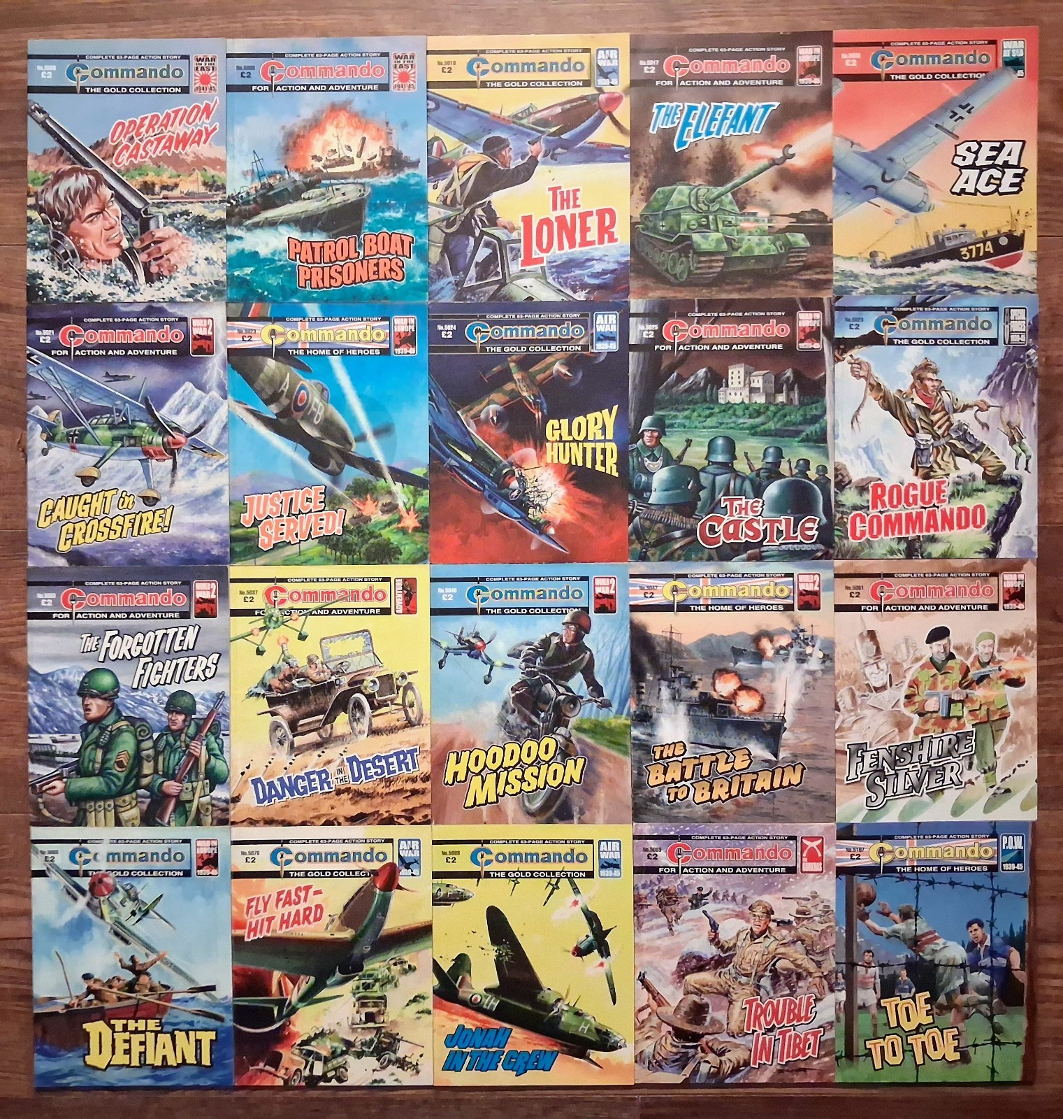 Commando Comics Job Lot Bundle x 20 (79C)