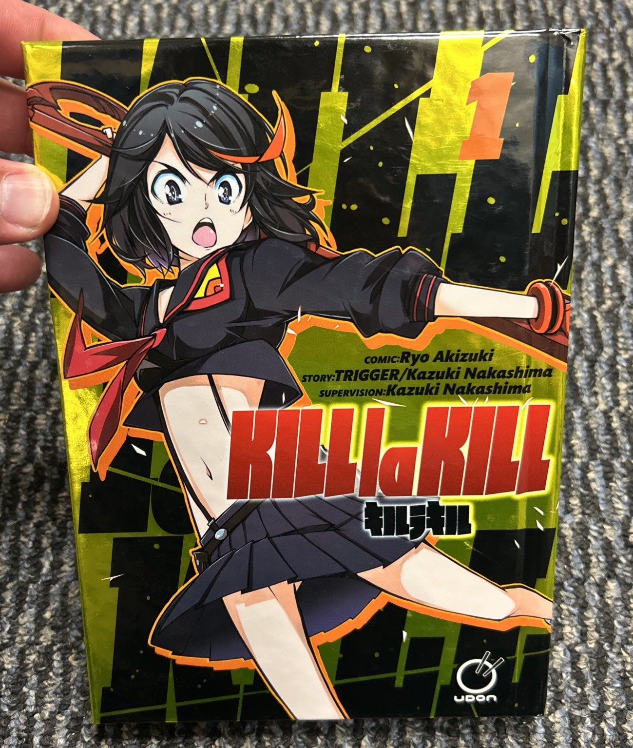 Kill La Kill Manga VOL 1 Edizione Limitata Gold Foil Rigida Ryo Akizuki Inglese