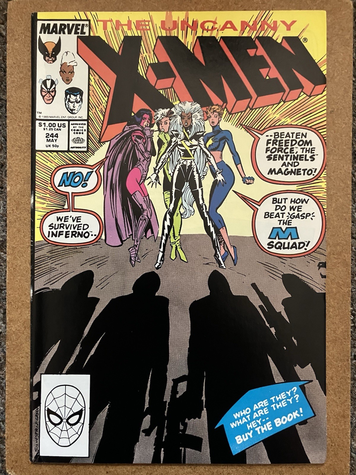 UNCANNY X-MEN # 244 (MAY 1989) MARVEL/1ST APPEARANCE OF JUBILEE !!!