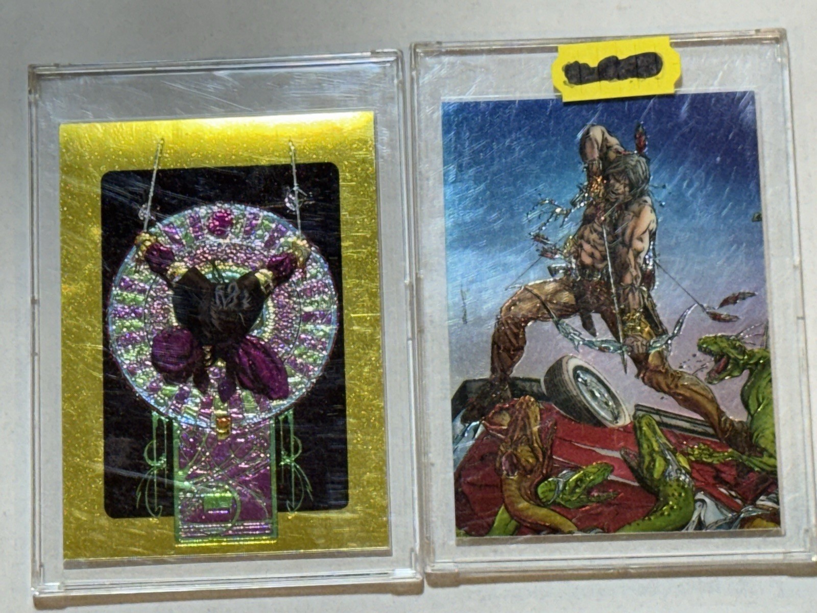 NINJAK CHROMIUM COVER CARD 1993 VALIANT INSERT CARD TUROK NEAR MINT VINTAGE