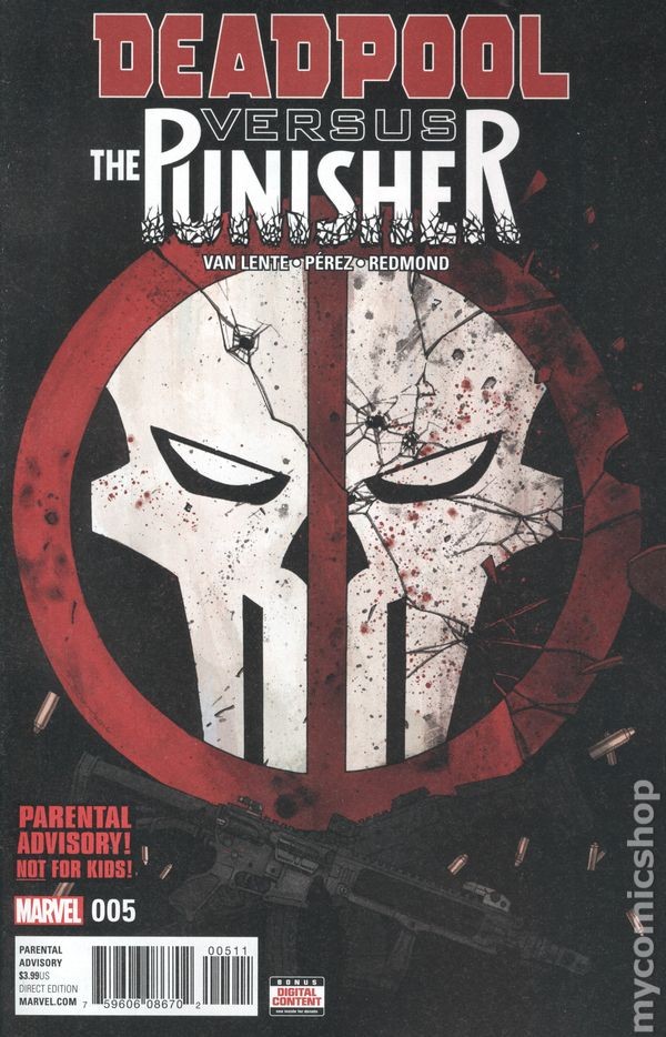 Deadpool vs. Punisher #5A Shalvey VF- 7.5 2017 Immagine Stock