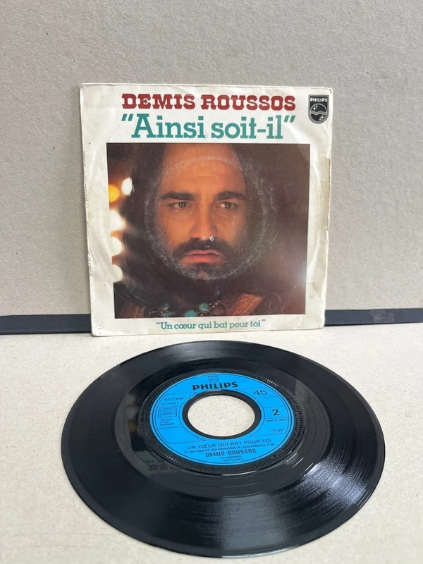Demis roussos ainsi soit il disque vinyle 45 tours