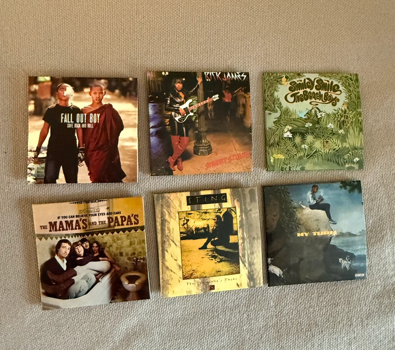 Lot de 6 mini vinyls