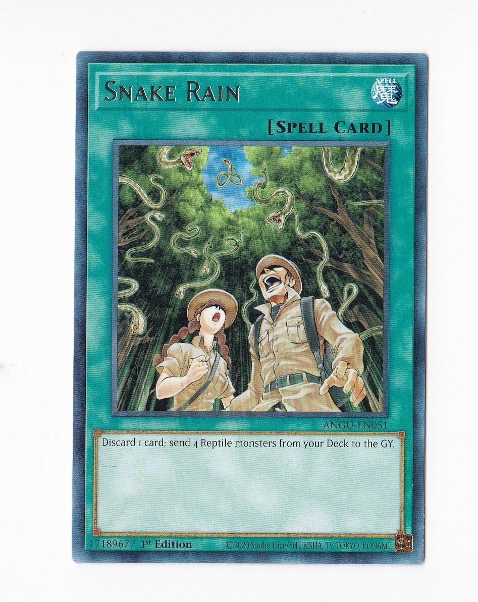 2020 Konami YuGiOh! 1st Edition - Snake Rain ANGU-EN051