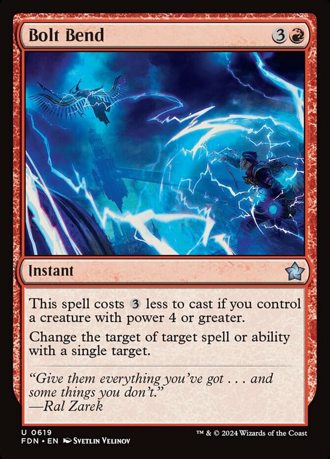 1x Bolt Bend NM-Mint, English Foundations MTG Magic