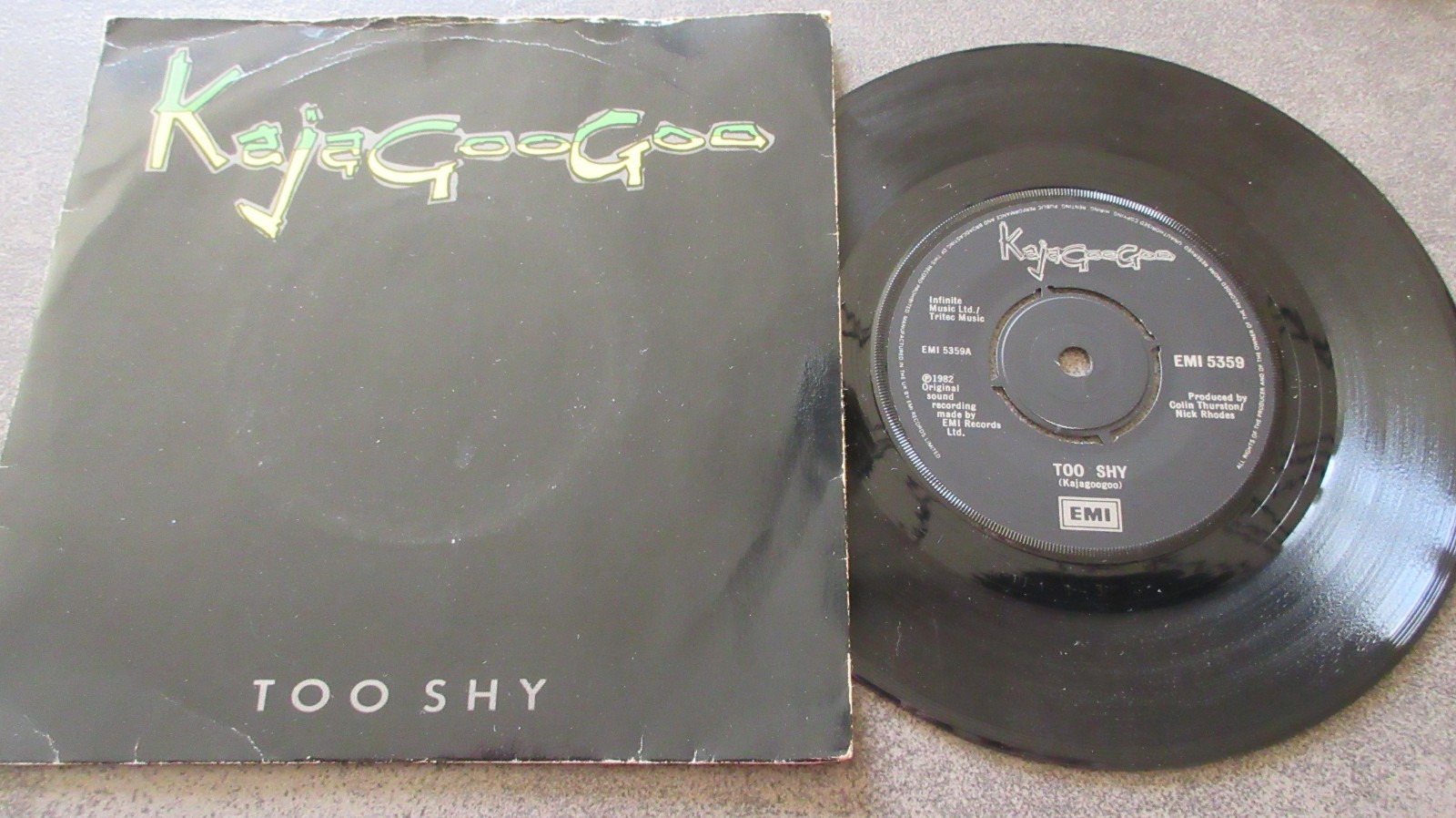 Kajagoogoo Too Shy 7" 1982 *VG+/MINT*A1/B1 FIRST PRESSING*