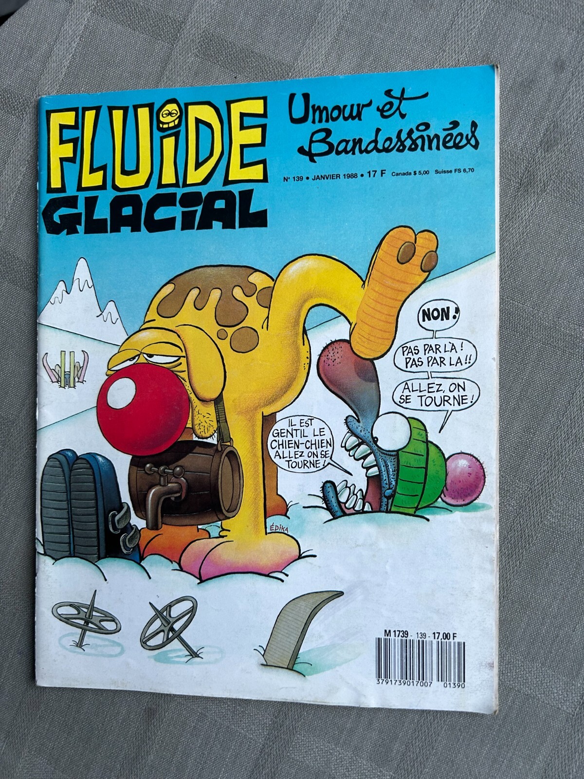 FLUIDE GLACIAL N°139 JANVIER 1988 EN TRÈS BON ÉTAT