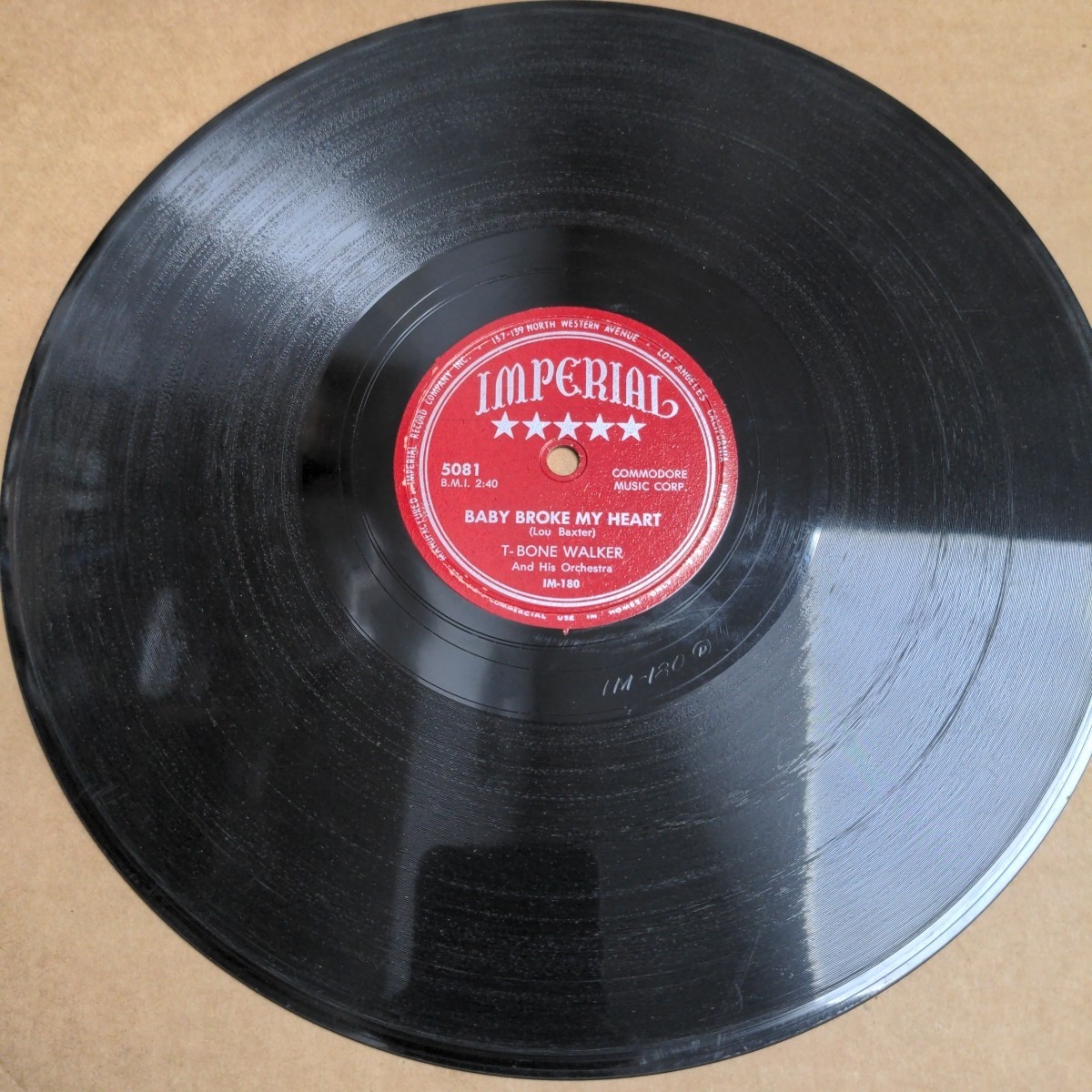 T-Bone Walker Rhythm & BLUES 78 Single 1ª Edizione IMPERIAL