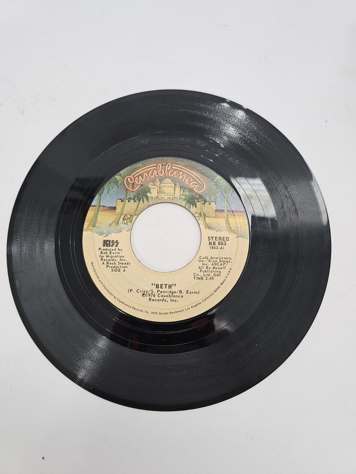 Kiss 45 Vinyl - Beth / Detroit Rock City 