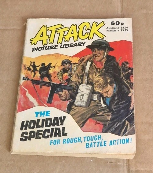 Attack Picture Library Holiday Special. Vintage War Graphic Novel