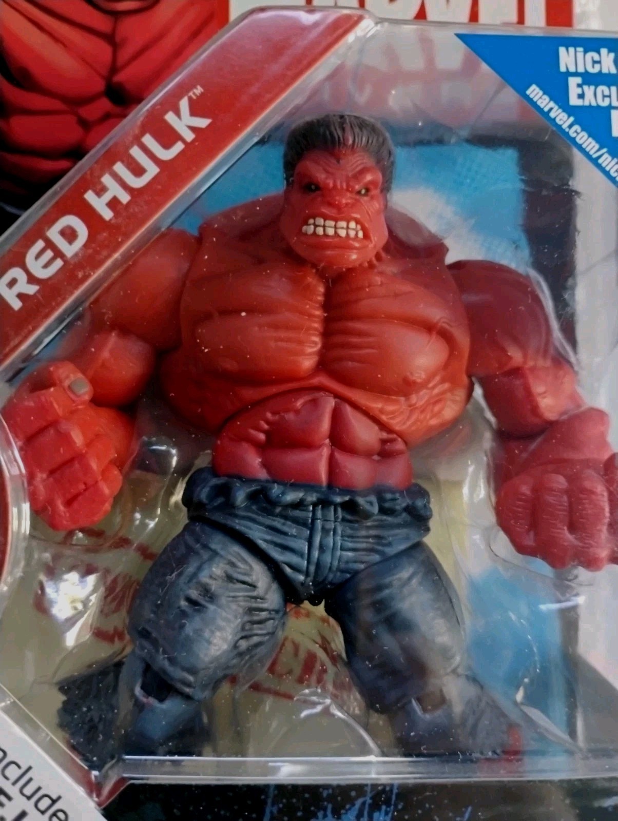 Marvel Universe Modellino Red Hulk 3,75" #028 Hasbro WOW NRFB 