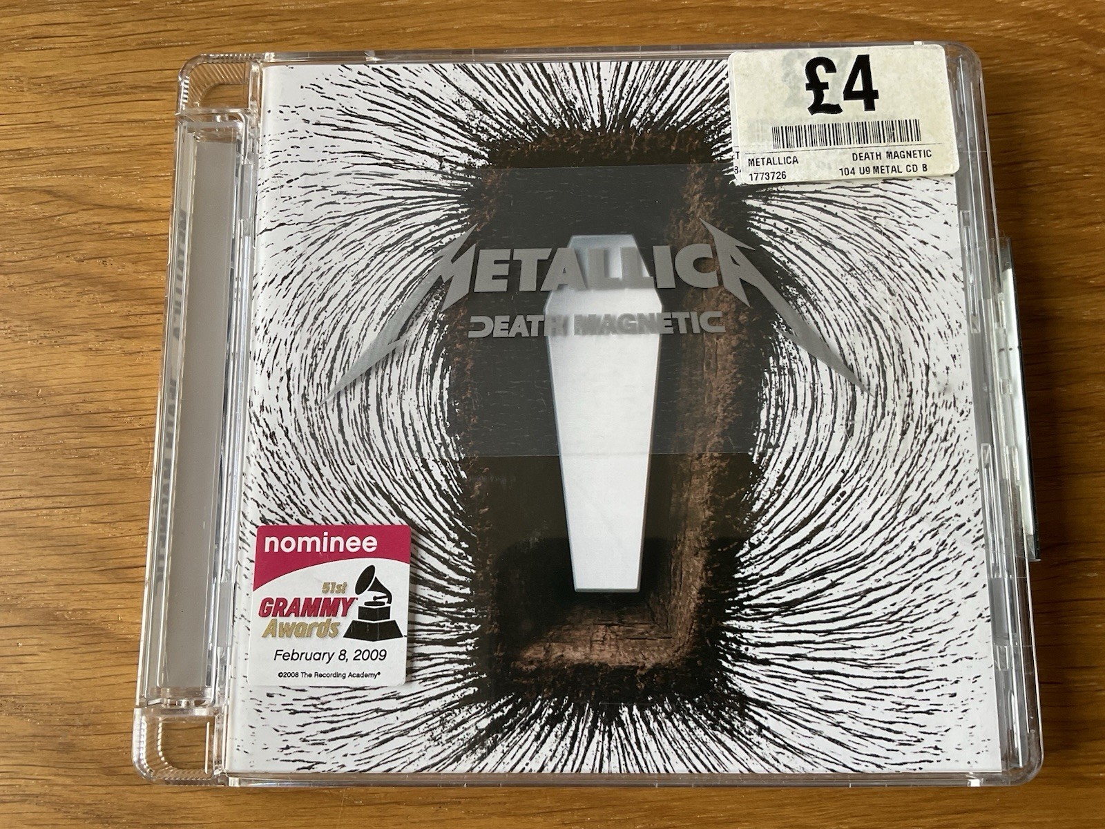 Metallica CD Death Magnetic New & Sealed Super Jewel Case Merch Sticker