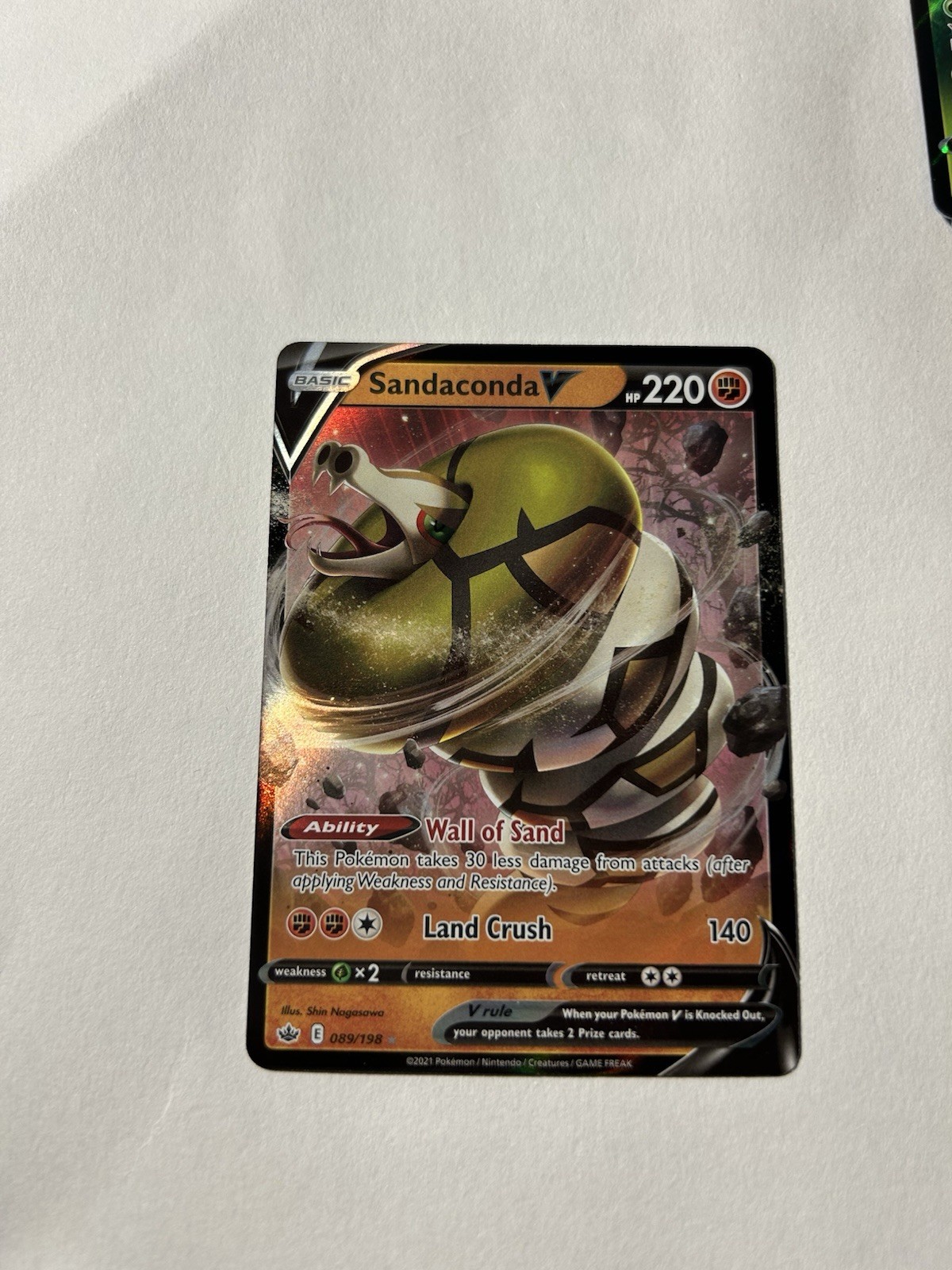 Sandaconda V 089/198 Swsh06: Sword & Shield - Chilling Reign Holo