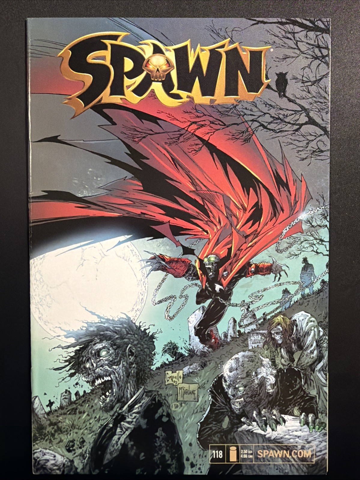 Spawn #118 2002 Image Comics prima stampa Todd McFarlane quasi nuovo -