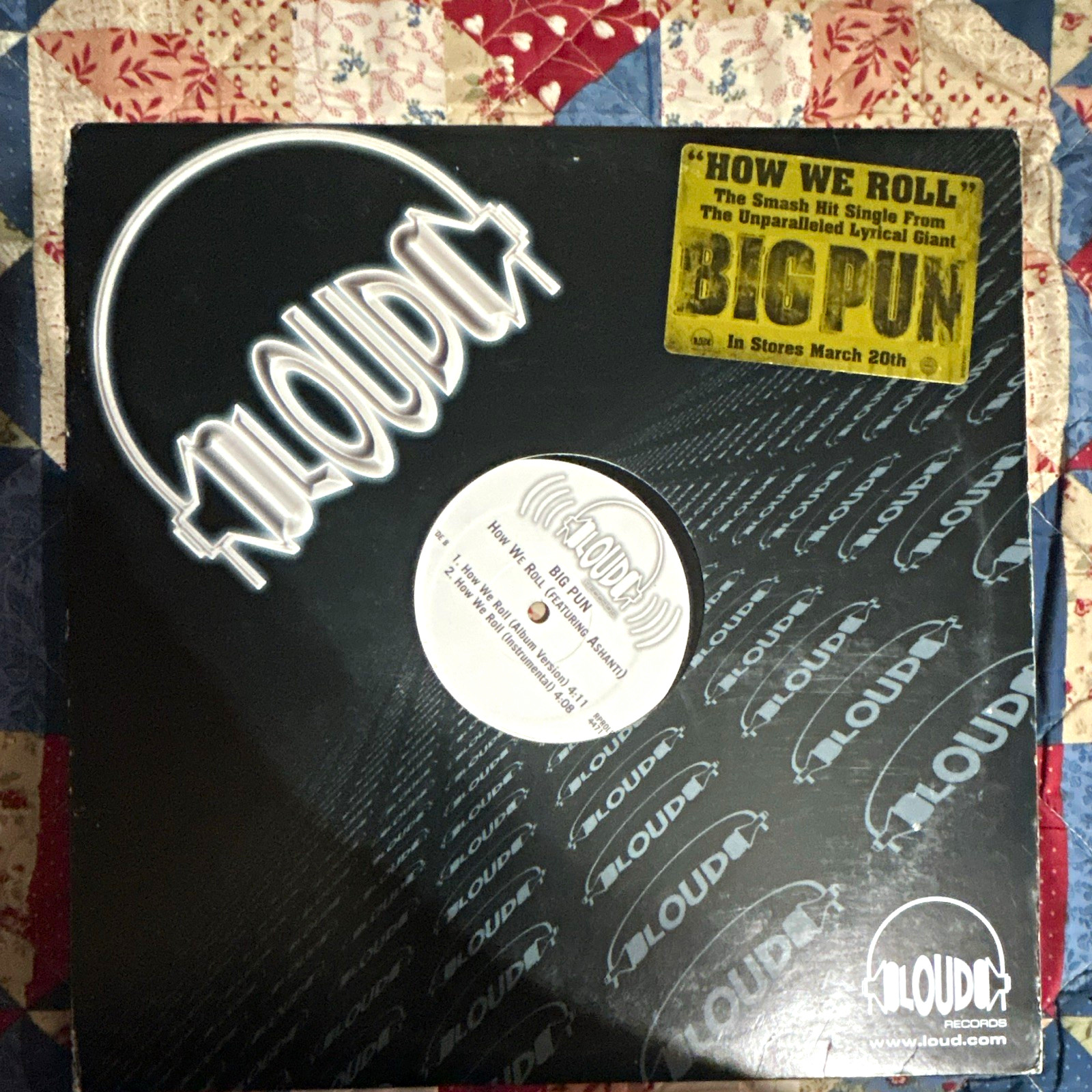Big Pun How We Roll Loud Records 12" Black Vinyl Single Rap & Hip-Hop