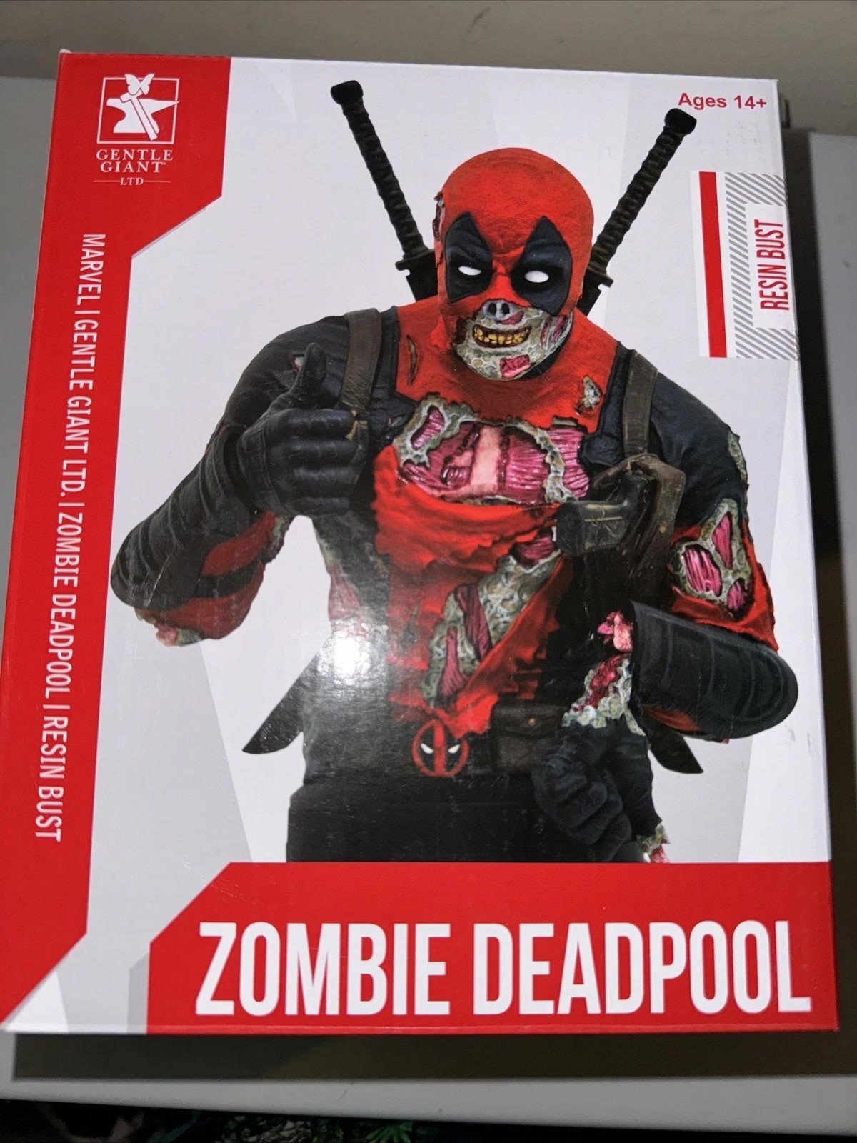 Marvel Zombie Deadpool Busto Scala 1/6 Edizione Limitata SDCC Esclusivo Raro