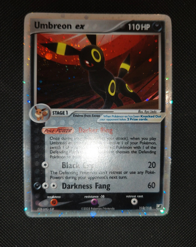 Umbreon ex 112/115 unseen forces holo eng