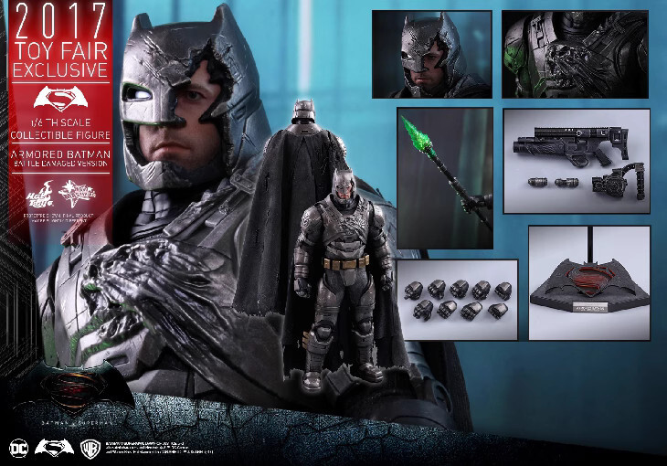 Nuovo Hot Toys MMS417 Batman v Superman corazzato Batman Battle danneggiato Ver in magazzino