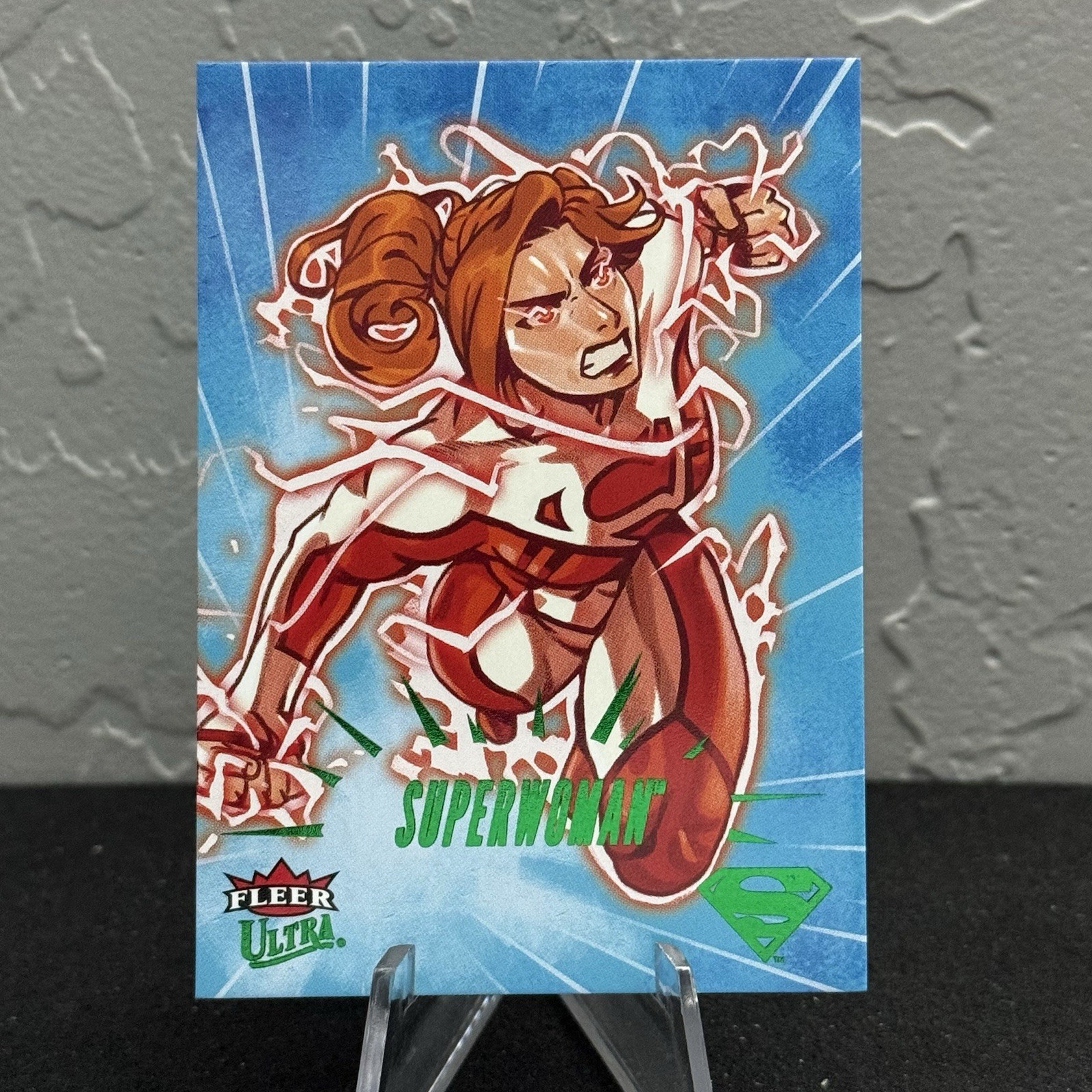 2026 Fleer Ultra Superman Superwoman #40 lamina verde