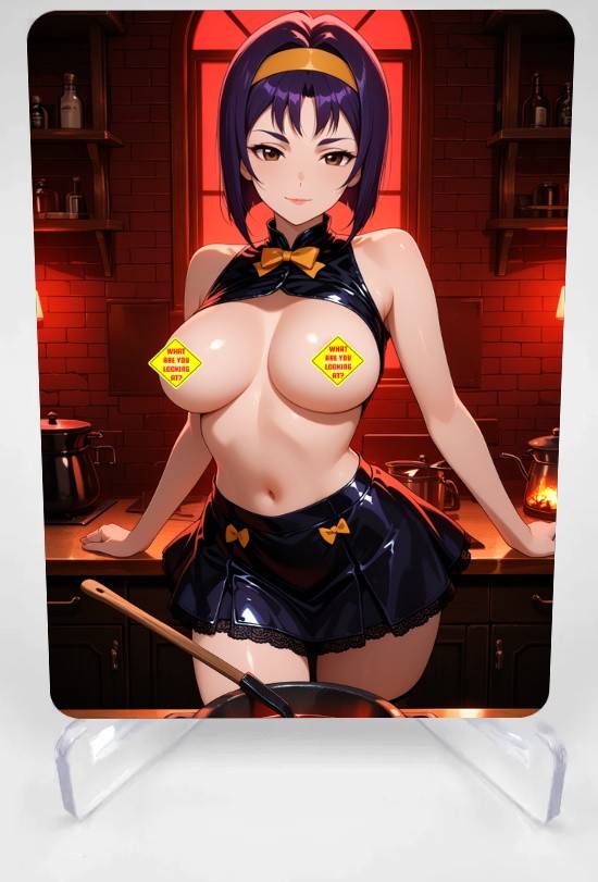 Stampa artistica anime Faye Valentine - Card/4x6/5x7 Waifu da collezione CBB-FAY-34