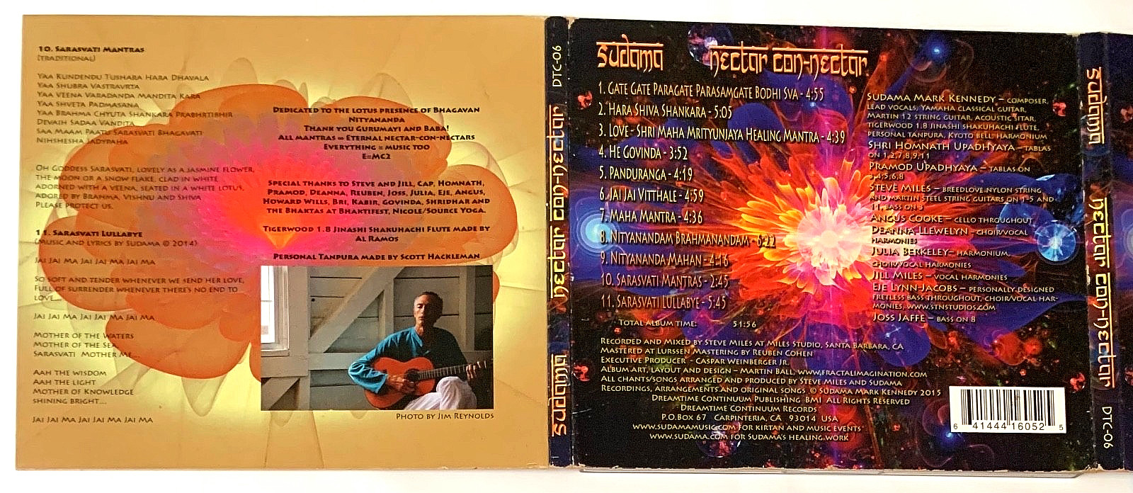 SUDAMA Nectar Con Nectar CD Mark Kennedy 2015 Hari Krishna MANTRAS Nice! SIGNED