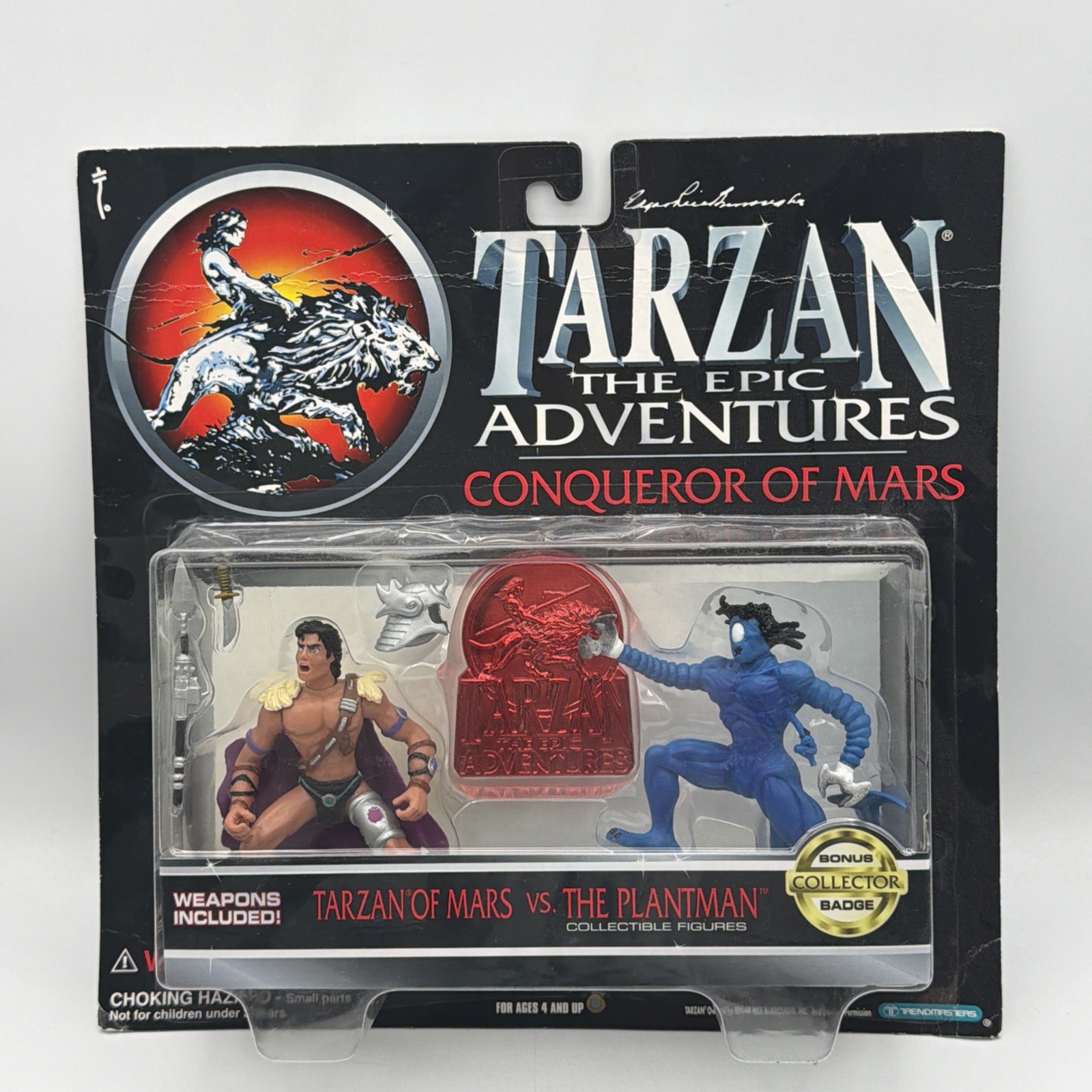 Trendmasters Tarzan Conqueror Of Mars Figure Set  Plantman 1995 SEALED NIB