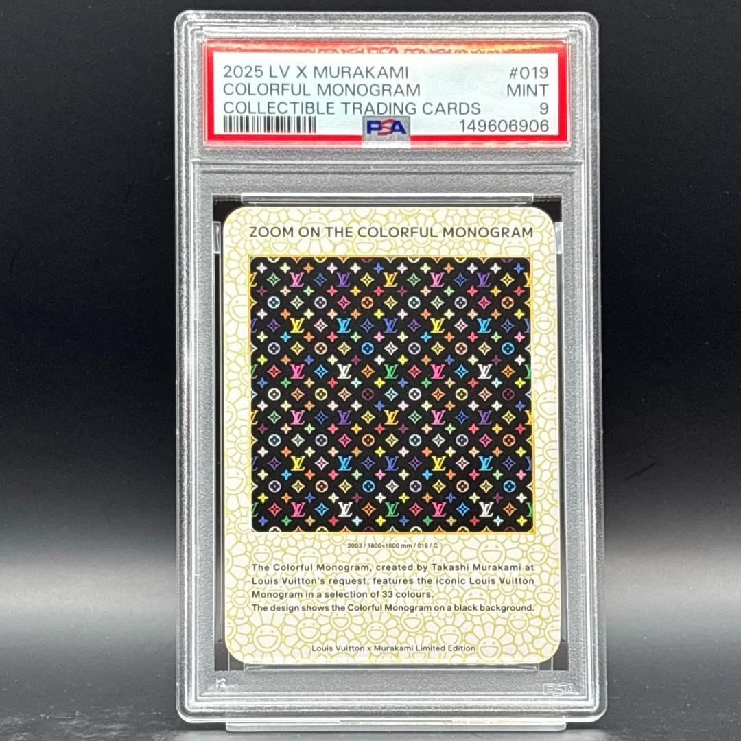 PSA 9 Louis Vuitton x Takashi Murakami Colorful Monogram LV Trading Card #019
