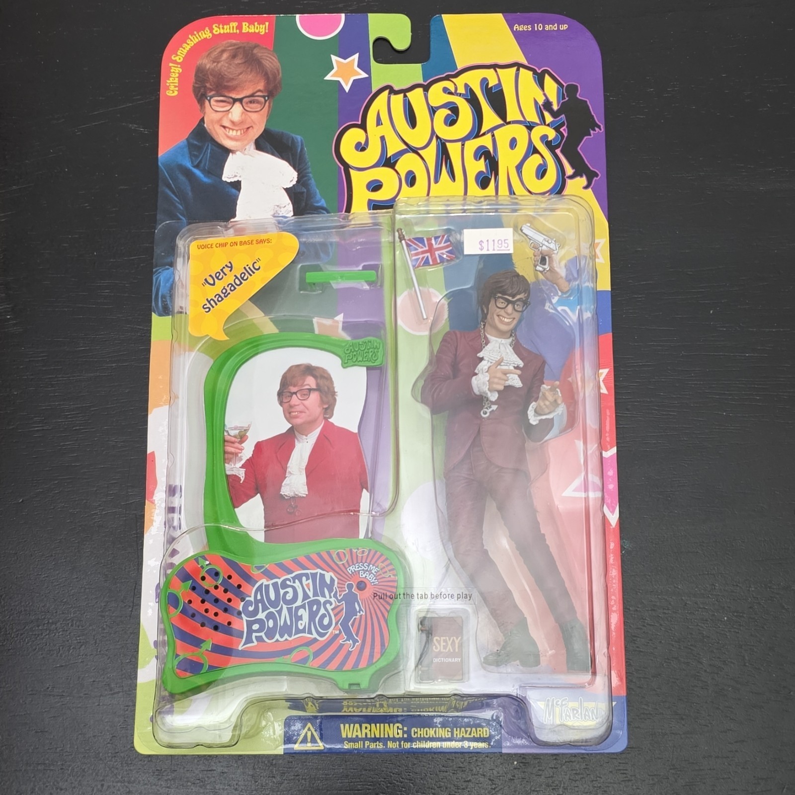 Modellino McFarlane Toys Austin Powers con chip vocale dizionario sexy