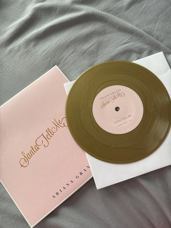 Vinyl Ariana Grande Santa Tell Me GOLD