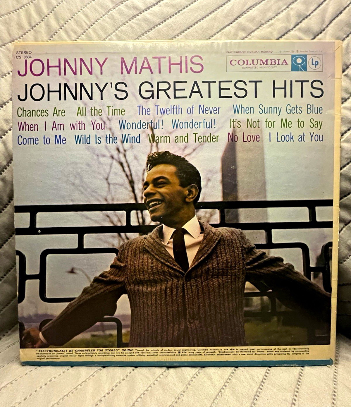 Johnny Mathis Johnny's Greatest Hits LP Vinyl Stereo Columbia CS 8634