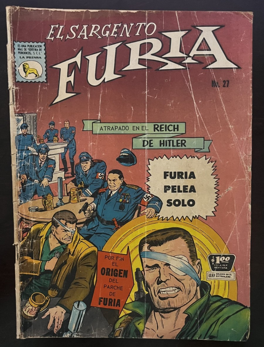 El Sargento Furia #27 La Prensa Messico spagnolo Marvel Nick Fury fumetto vintage