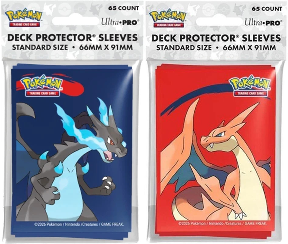 Ultra Pro Pokémon Proteggi Carte Mega Charizard X Y 65 pezzi (x2) 130 sleeves