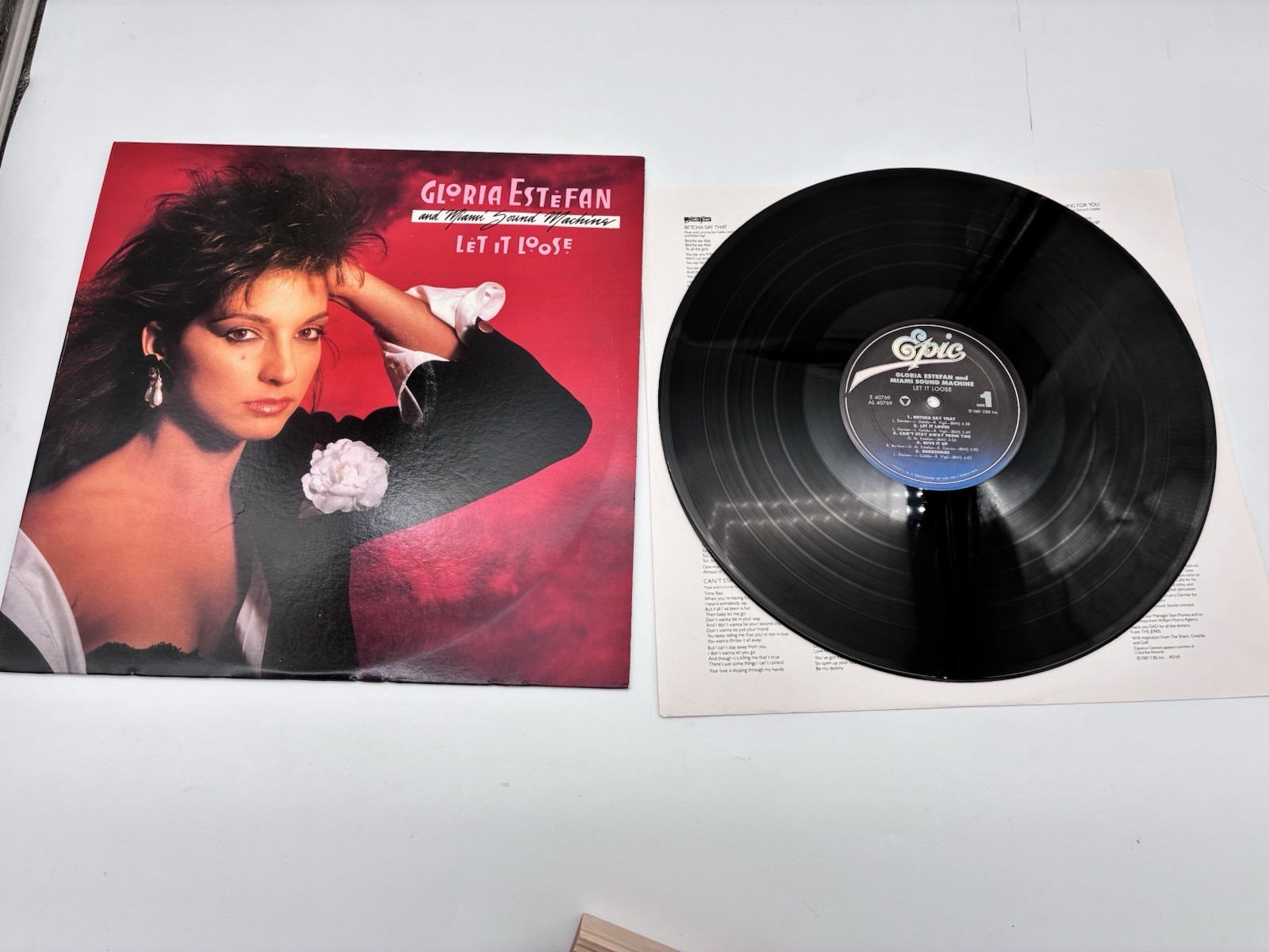 Gloria Estefan And The Miami Sound Machine Let It Loose Vinyl Record Album 1987