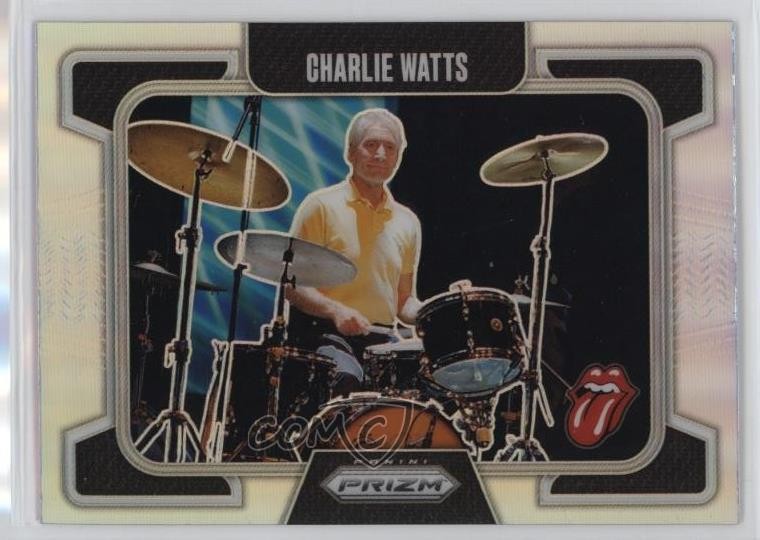 2025 Panini Prizm The Rolling Stones Silver Prizm Charlie Watts #80 9et