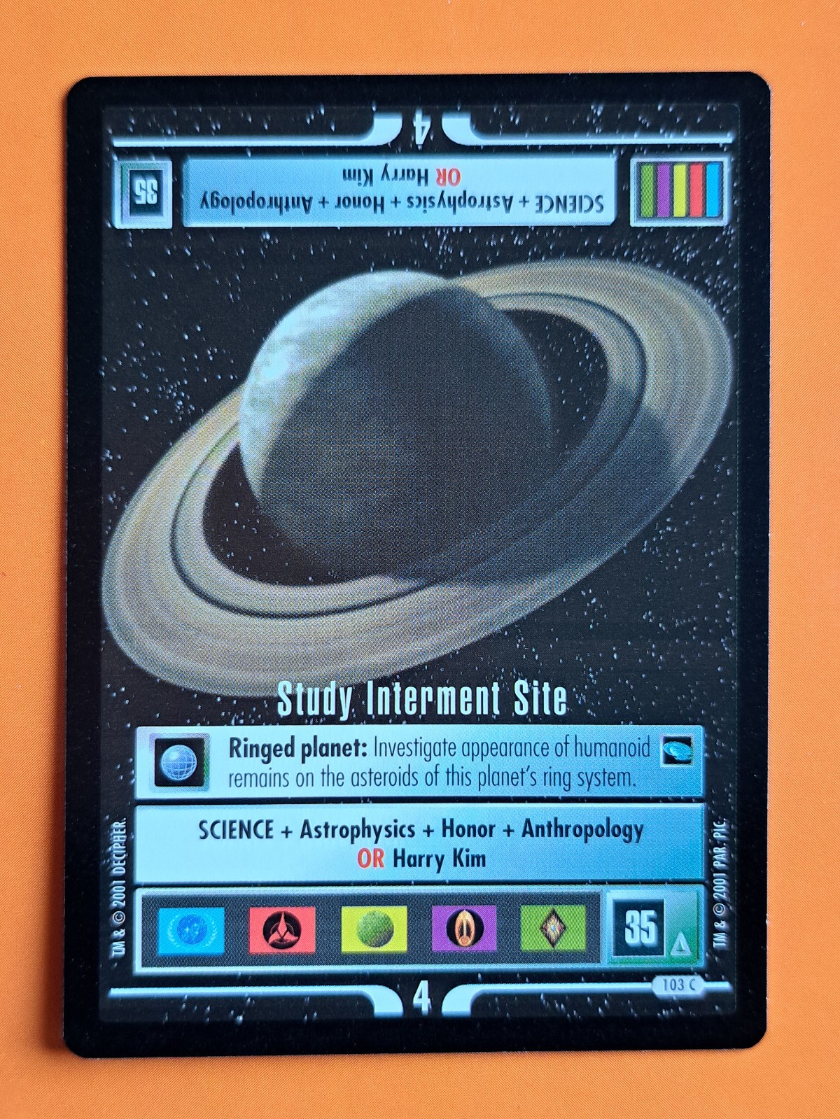 Star Trek CCG (Voyager) - Sito di sepoltura dello studio (comune)