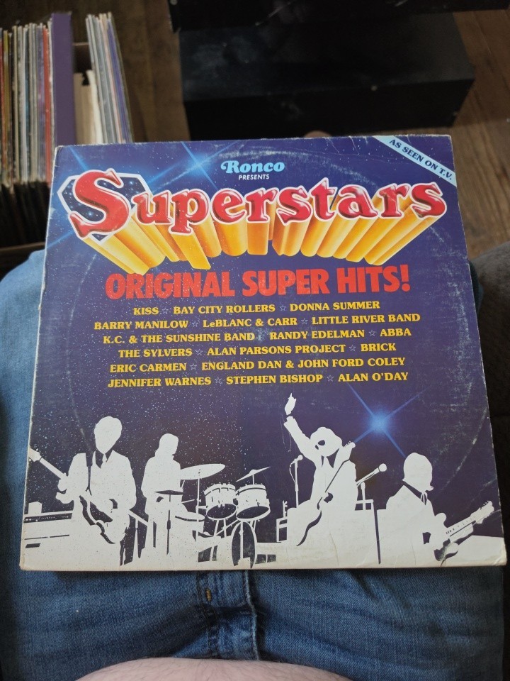Ronco Presents Superstars - 1978 Vinyl LP Record Album
