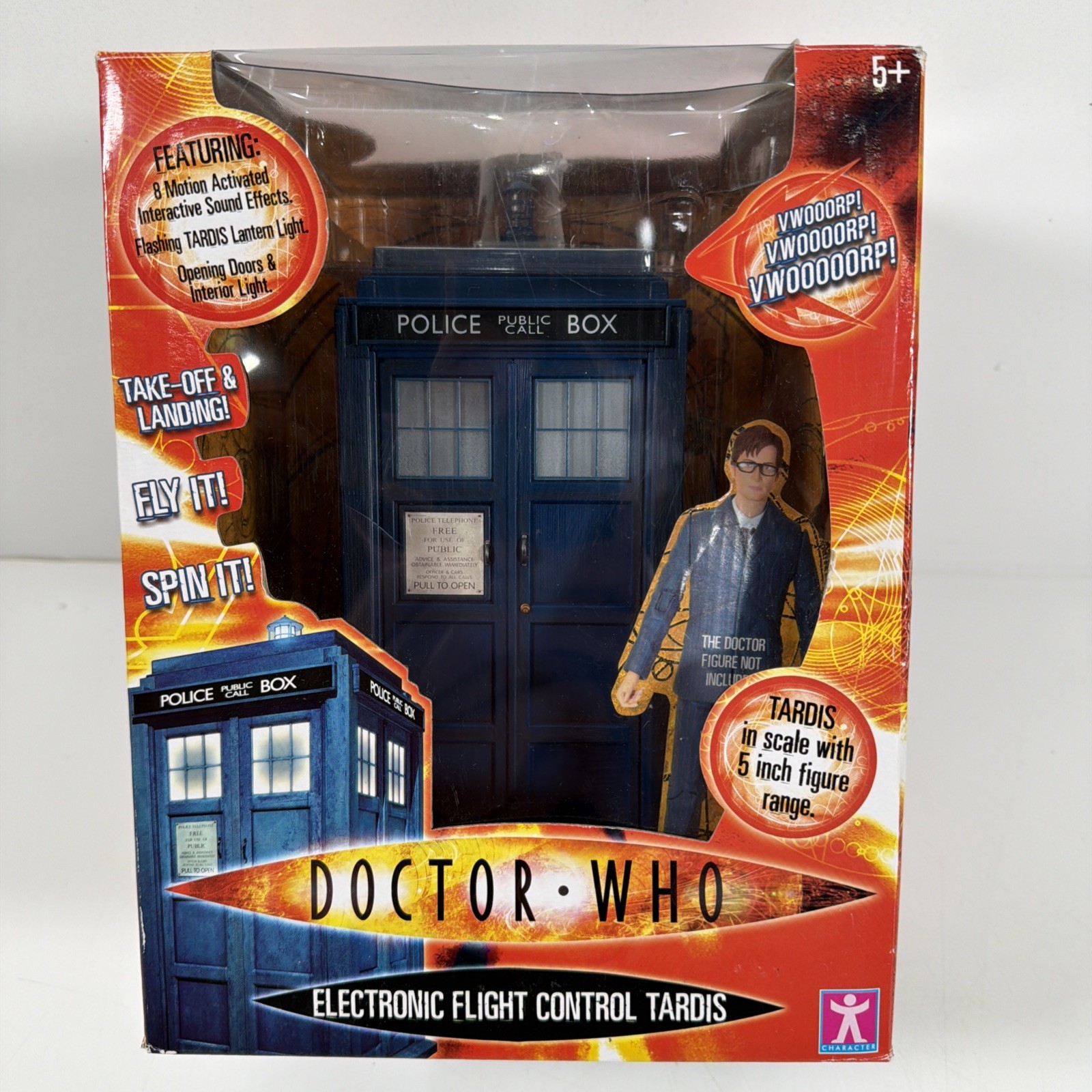 Doctor Who Electronic Flight Control Tardis BBC 2010 10° Dottore in scatola