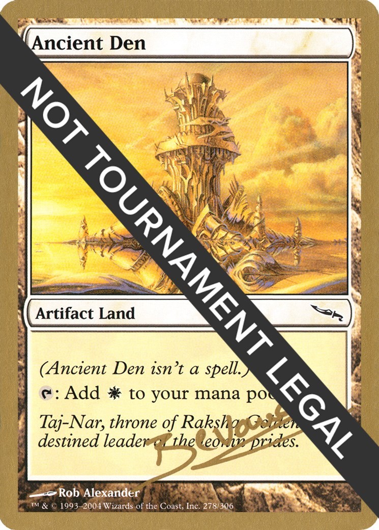 Ancient Den - 2004 Manuel Bevand (MRD) World Championship Decks 2004 MP