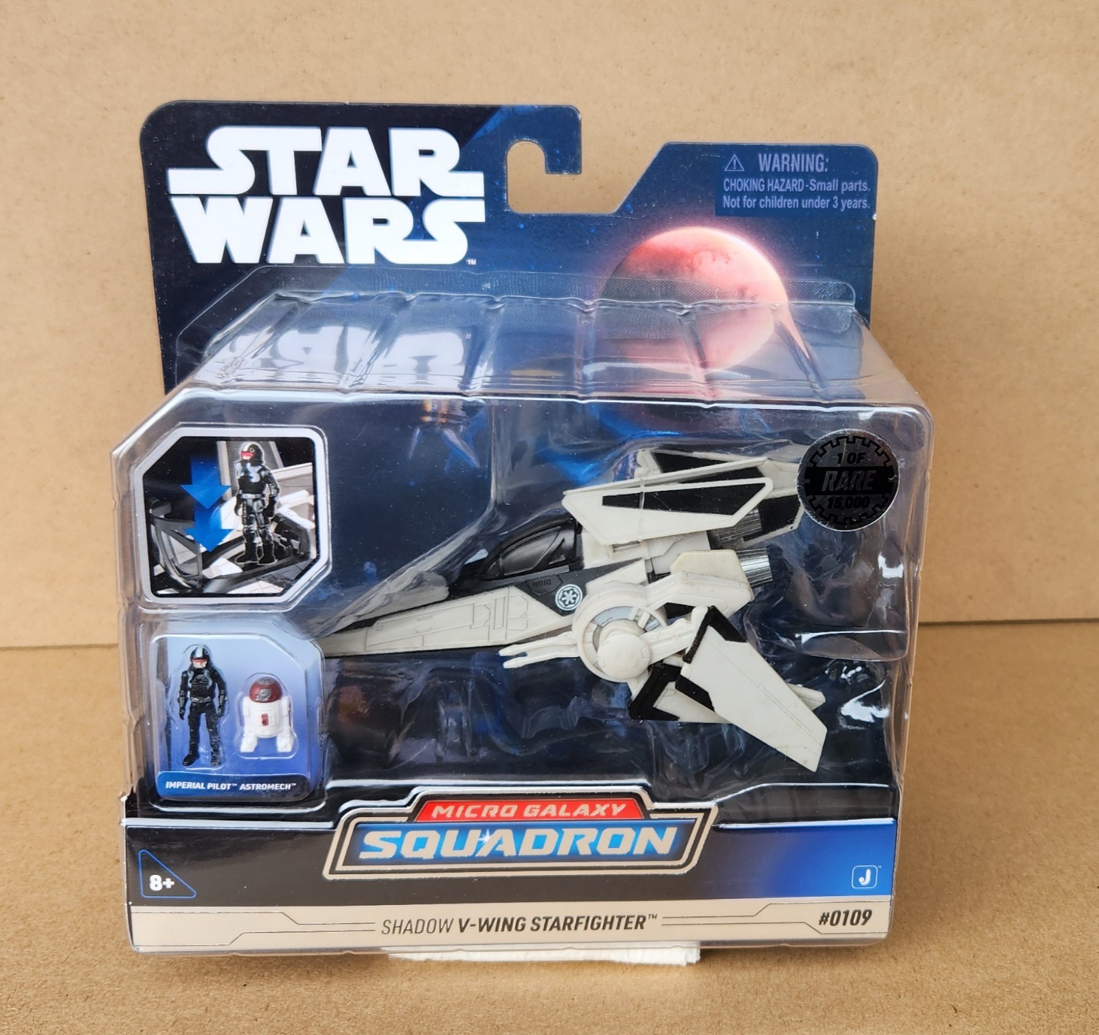 Star Wars Micro Galaxy Squadron Series 5 Shadow V-Wing Starfighter 1/15000 Raro!