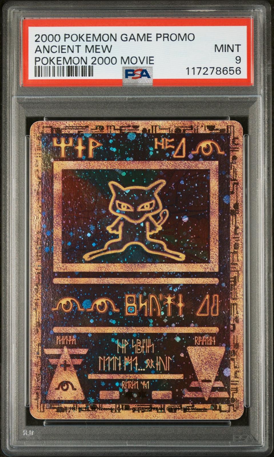 2000 Pokemon Game Movie Ancient Mew Pokemon 2000 Movie PSA 9