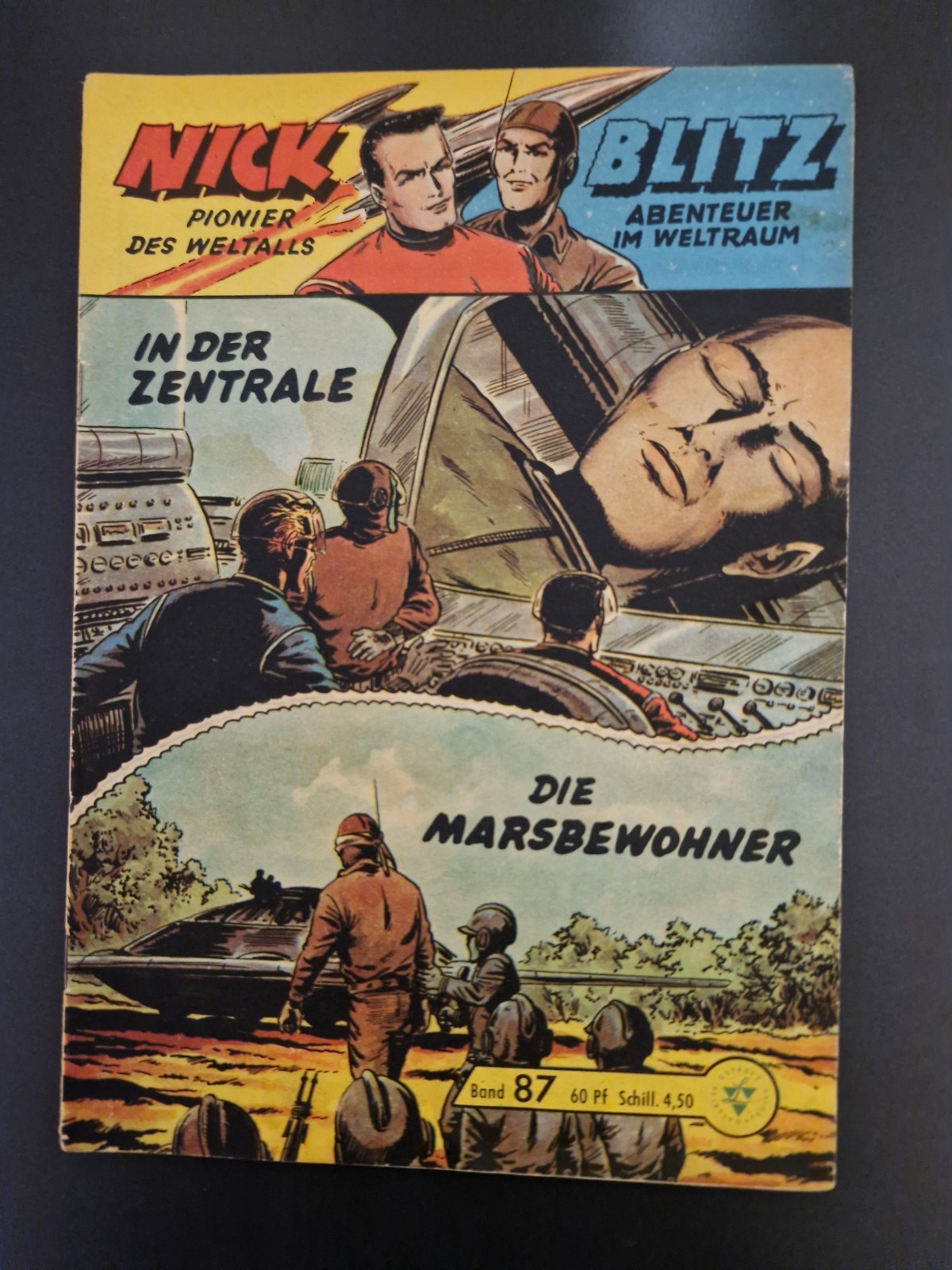 Quaderno fumetto Nick n.87 (originale Lehning) Z1-2 con francobollo da collezione