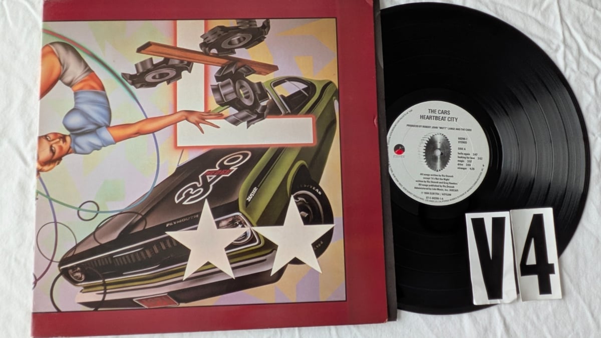 The Cars Heartbeat City Record lp original vinyl album