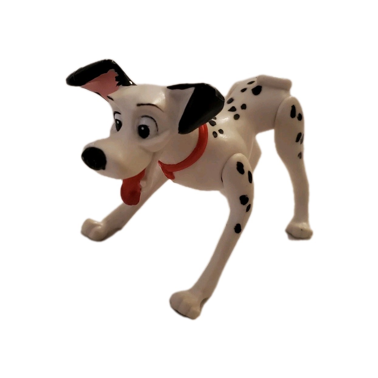 Modellino Pongo Disney 101 Dalmati vintage anni 90 cane posabile giocattolo da collezione