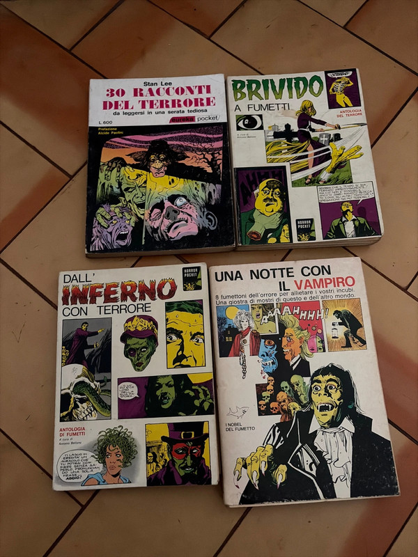 4 Raccolte di fumetti del terrore anni 70 italiani e americani