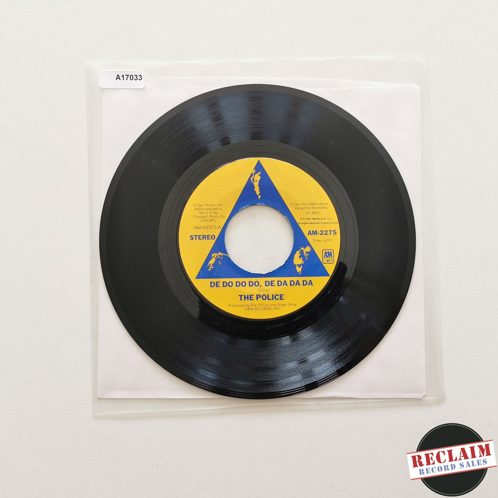 the police - de do do do, de da da da 7" vinyl record VG