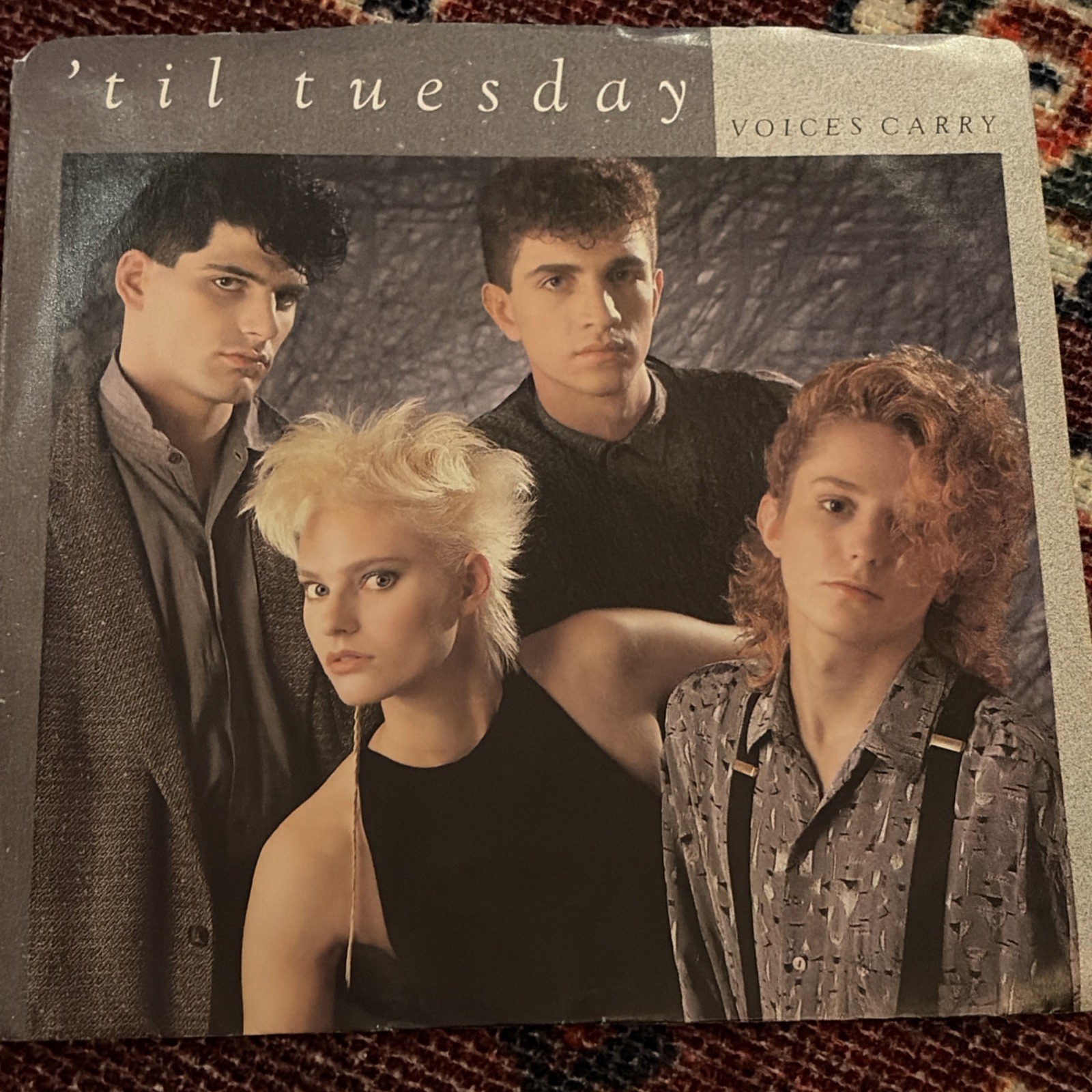 Til Tuesday Voices Carry 45 RPM  Picture Sleeve 1985