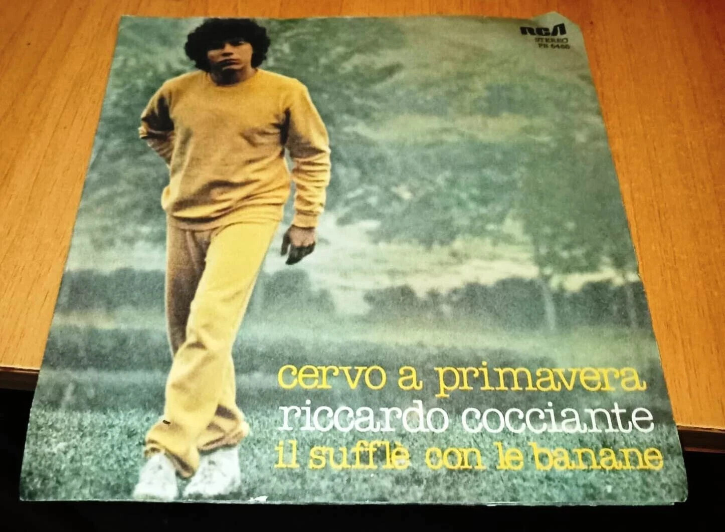 Riccardo Cocciante Cervo a primavera il sufflè con le banane - 45 Giri Vinile