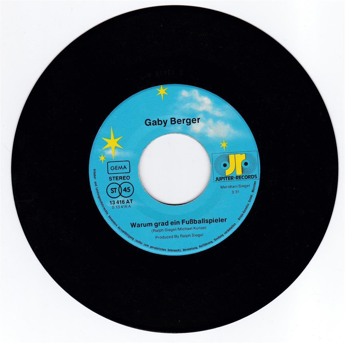 Gaby Berger - Warum grad ein Fußballspieler ++ used ++