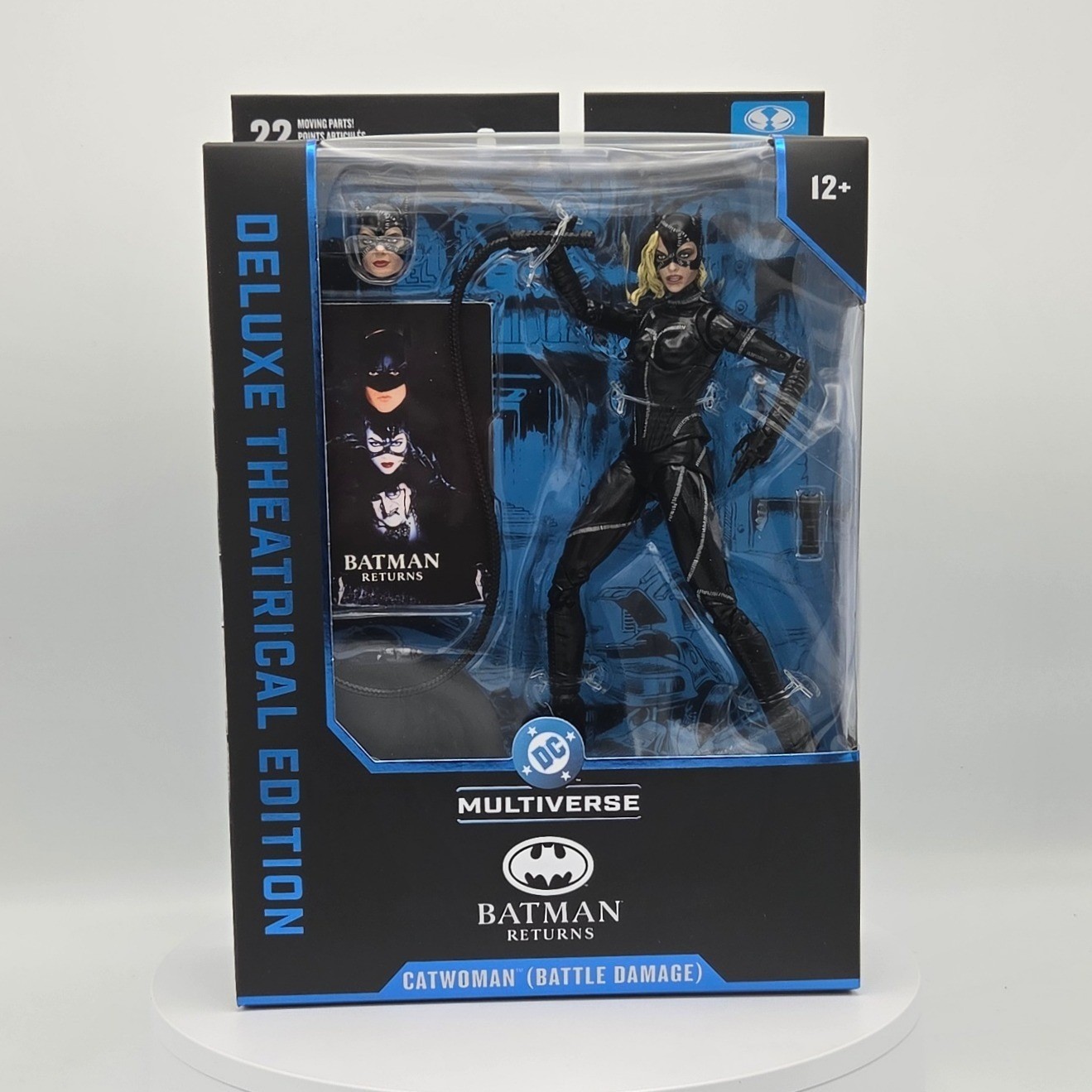 Modellino McFarlane Toys DC Multiverse Catwoman Batman Returns 7 pollici danni da battaglia